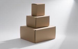 Caja de papel de tamaño adecuado