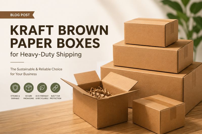 Kraft brown paper boxes for subscription refill packaging
